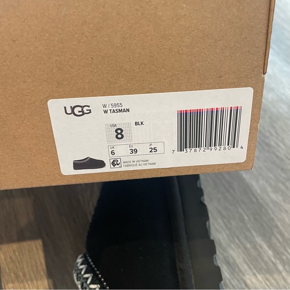 Tasman Ugg in Black Womens Size 8 - Picture 12 of 15